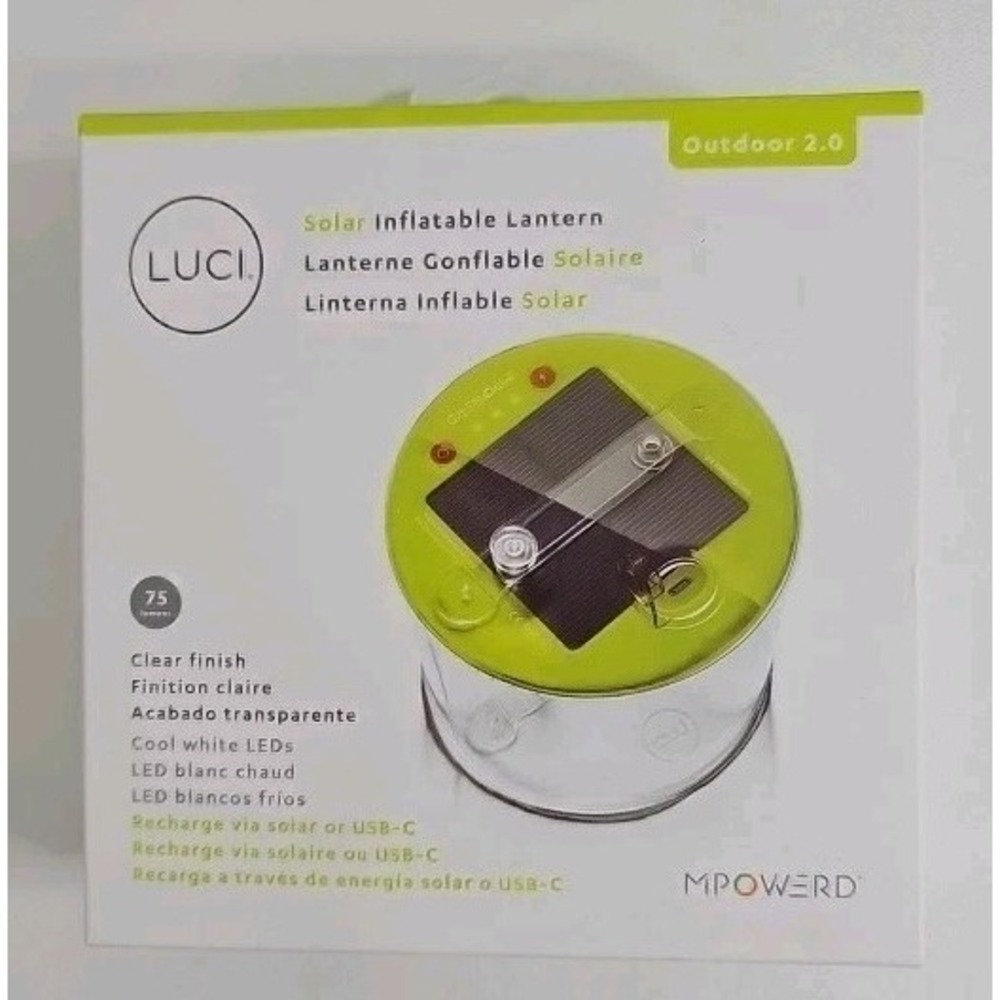 MPOWERD LUCI Pro Outdoor 2.0 Solar Inflatable Light - Mobile Charging - Clear
